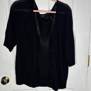 Black Cardigan Sweater